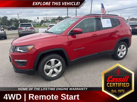 Red 2018 Jeep Compass Latitude for sale in Cedar Rapids, IA