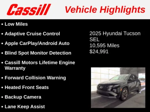 Another view of 2025 Hyundai Tucson SEL for sale in Cedar Rapids, IA at Cassill Motors
