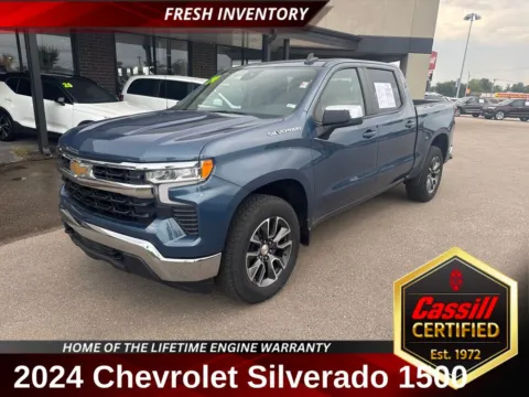Blue 2024 Chevrolet Silverado 1500 LT for sale in Cedar Rapids, IA