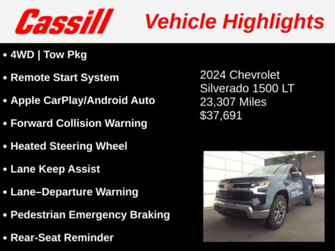Another view of 2024 Chevrolet Silverado 1500 LT for sale in Cedar Rapids, IA at Cassill Motors
