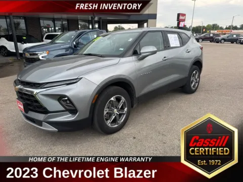 Gray 2023 Chevrolet Blazer LT for sale in Cedar Rapids, IA