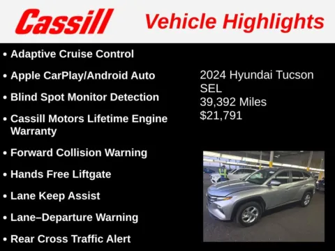 Another view of 2024 Hyundai Tucson SEL for sale in Cedar Rapids, IA at Cassill Motors