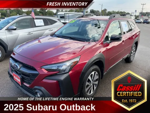 Red 2025 Subaru Outback Premium for sale in Cedar Rapids, IA