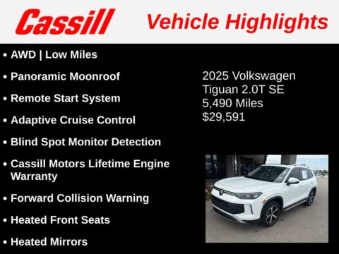 Another view of 2025 Volkswagen Tiguan 2.0T SE for sale in Cedar Rapids, IA at Cassill Motors