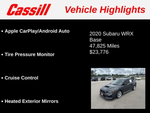 Another view of 2020 Subaru WRX for sale in Cedar Rapids, IA at Cassill Motors