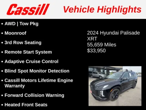 Another view of 2024 Hyundai Palisade XRT for sale in Cedar Rapids, IA at Cassill Motors
