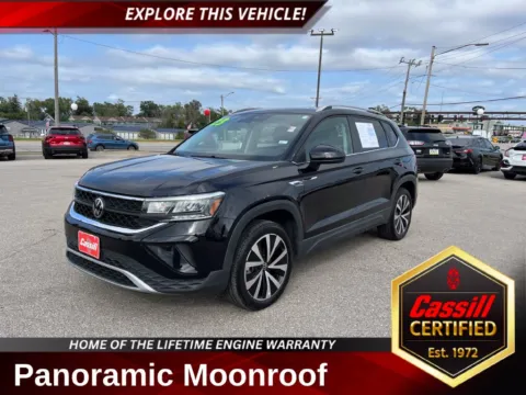Black 2023 Volkswagen Taos 1.5T SE for sale in Cedar Rapids, IA