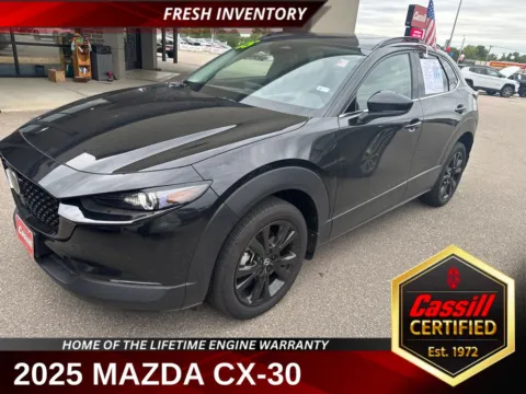 Black 2025 Mazda CX-30 2.5 Turbo Premium Package for sale in Cedar Rapids, IA