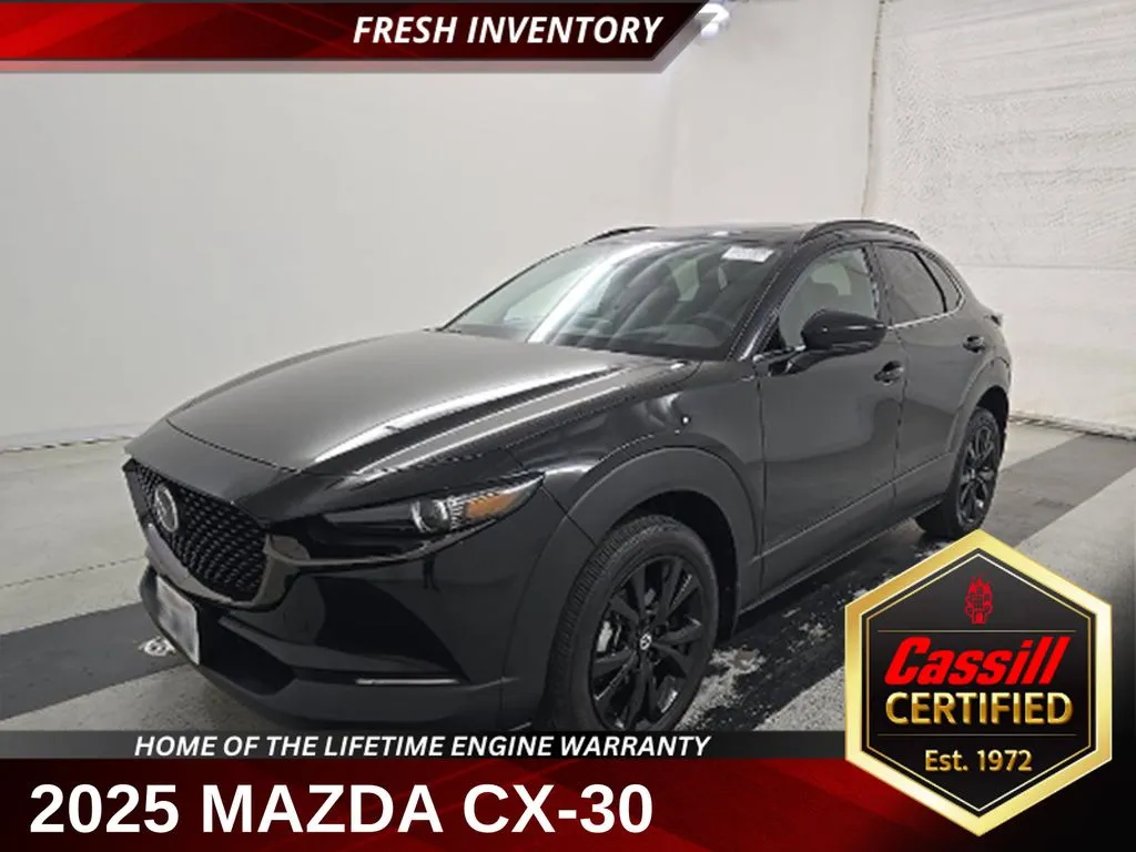 Black 2025 Mazda CX-30 2.5 Turbo Premium Package for sale in Cedar Rapids, IA