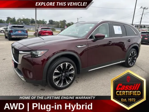 Red 2024 Mazda CX-90 PHEV Premium Plus for sale in Cedar Rapids, IA