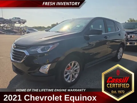 Black 2021 Chevrolet Equinox LT for sale in Cedar Rapids, IA