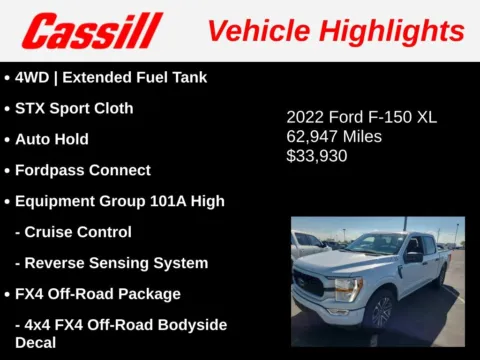 Another view of 2022 Ford F-150 XL for sale in Cedar Rapids, IA at Cassill Motors