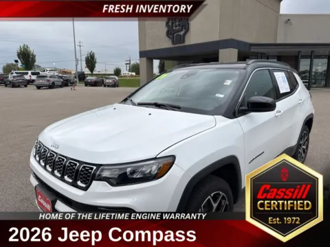 White 2026 Jeep Compass Limited for sale in Cedar Rapids, IA