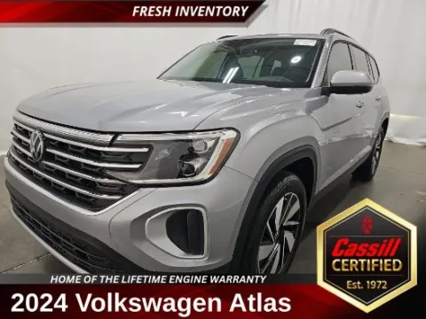 Silver 2024 Volkswagen Atlas 2.0T SE w/Technology for sale in Cedar Rapids, IA