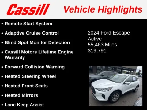 Another view of 2024 Ford Escape Active for sale in Cedar Rapids, IA at Cassill Motors