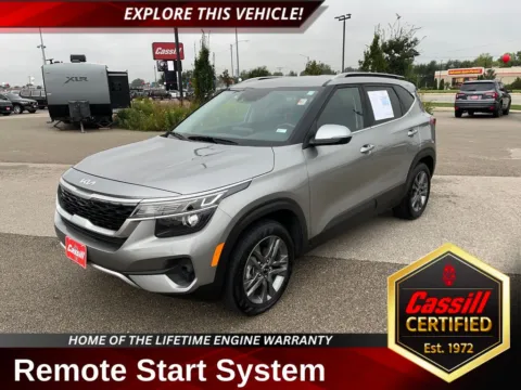 Gray 2023 Kia Seltos S for sale in Cedar Rapids, IA