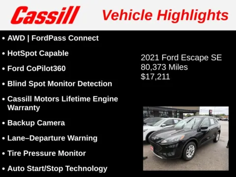 Another view of 2021 Ford Escape SE for sale in Cedar Rapids, IA at Cassill Motors