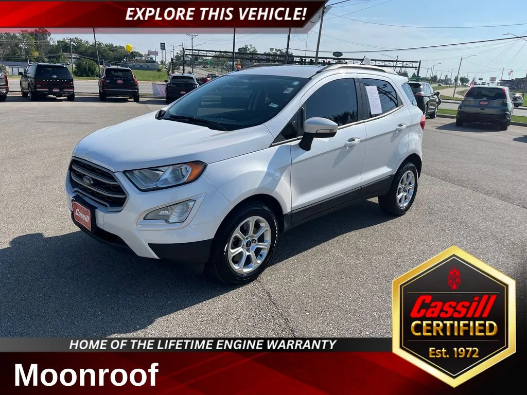White 2019 Ford EcoSport SE for sale in Cedar Rapids, IA