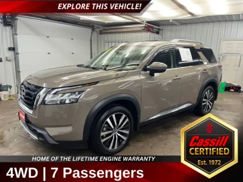 Beige 2024 Nissan Pathfinder Platinum for sale in Cedar Rapids, IA