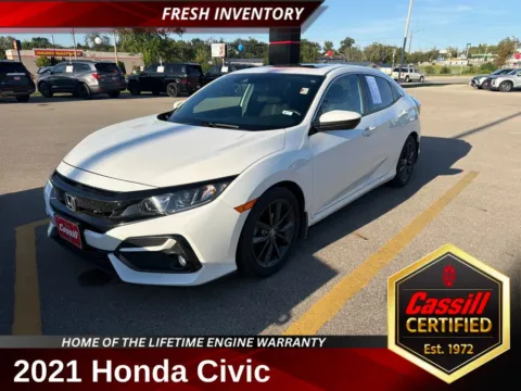 White 2021 Honda Civic EX for sale in Cedar Rapids, IA