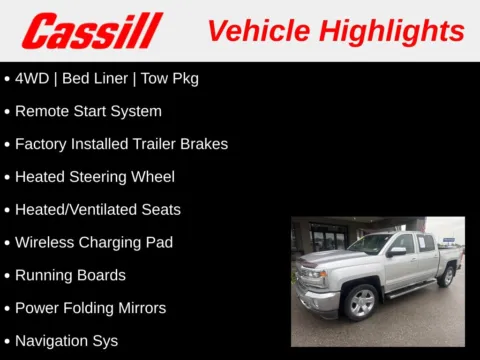 Another view of 2018 Chevrolet Silverado 1500 LTZ for sale in Cedar Rapids, IA at Cassill Motors