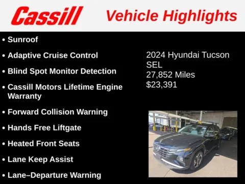 Another view of 2024 Hyundai Tucson SEL for sale in Cedar Rapids, IA at Cassill Motors
