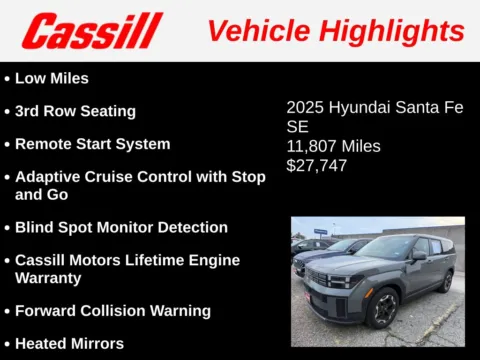 Another view of 2025 Hyundai Santa Fe SE for sale in Cedar Rapids, IA at Cassill Motors