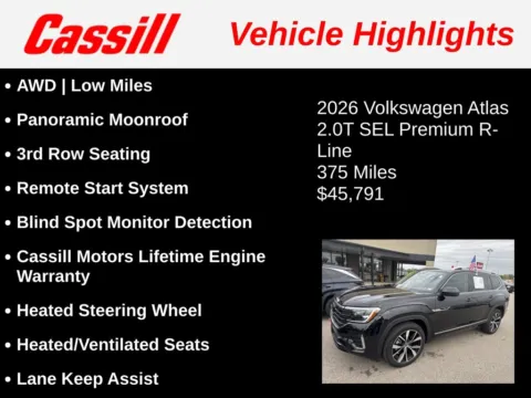 Another view of 2026 Volkswagen Atlas SEL Premium R-Line for sale in Cedar Rapids, IA at Cassill Motors
