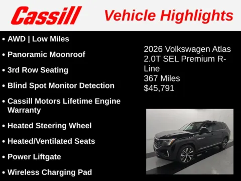 Another view of 2026 Volkswagen Atlas SEL Premium R-Line for sale in Cedar Rapids, IA at Cassill Motors