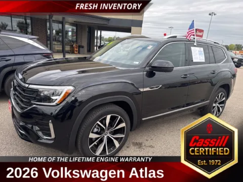 Black 2026 Volkswagen Atlas SEL Premium R-Line for sale in Cedar Rapids, IA
