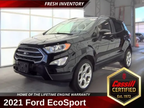 Black 2021 Ford EcoSport SE for sale in Cedar Rapids, IA