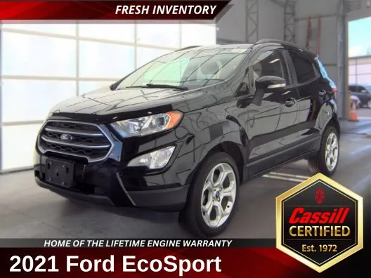 Black 2021 Ford EcoSport SE for sale in Cedar Rapids, IA