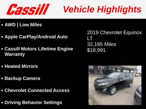 Another view of 2019 Chevrolet Equinox LT for sale in Cedar Rapids, IA at Cassill Motors