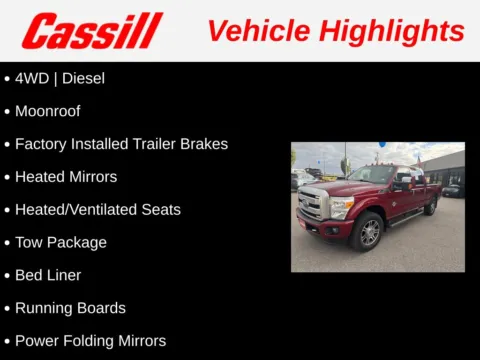 Another view of 2015 Ford F-250SD Platinum for sale in Cedar Rapids, IA at Cassill Motors
