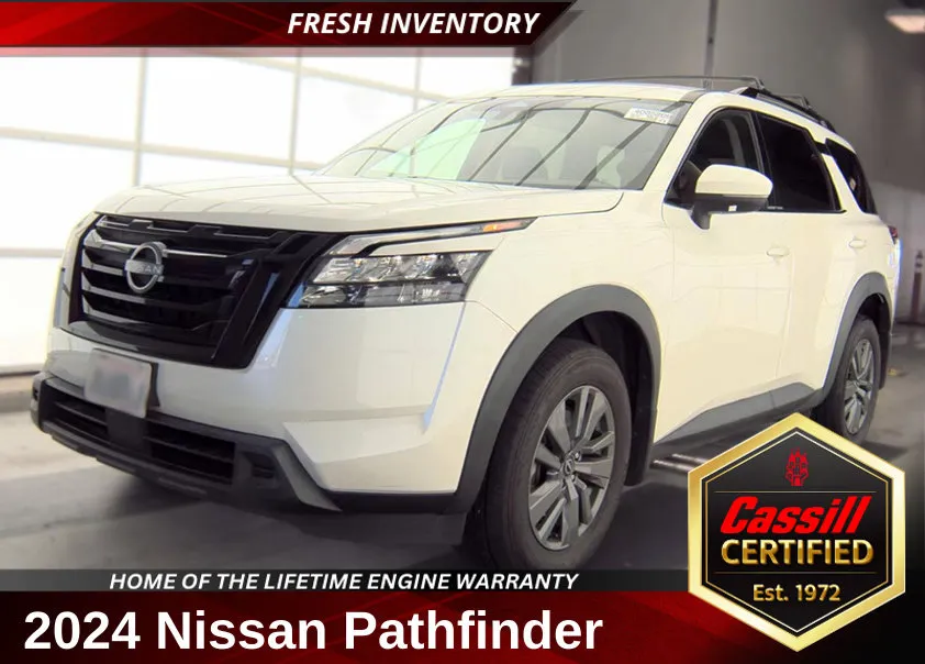 White 2024 Nissan Pathfinder SV for sale in Cedar Rapids, IA