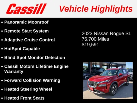 Another view of 2023 Nissan Rogue SL for sale in Cedar Rapids, IA at Cassill Motors