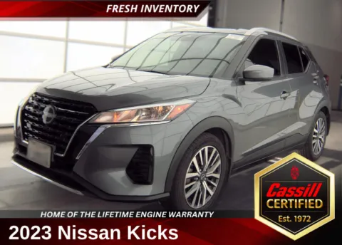 Gray 2023 Nissan Kicks SV for sale in Cedar Rapids, IA
