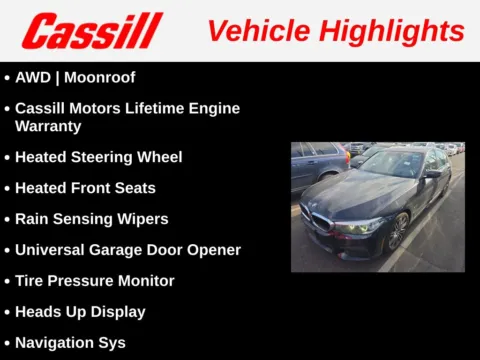 Another view of 2018 BMW 5 Series 530e xDrive iPerformance for sale in Cedar Rapids, IA at Cassill Motors