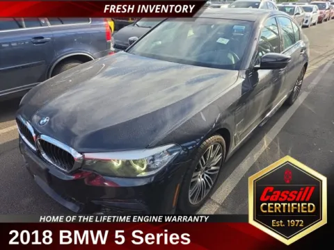 Black 2018 BMW 5 Series 530e xDrive iPerformance for sale in Cedar Rapids, IA