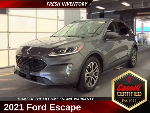Gray 2021 Ford Escape Hybrid SEL for sale in Cedar Rapids, IA