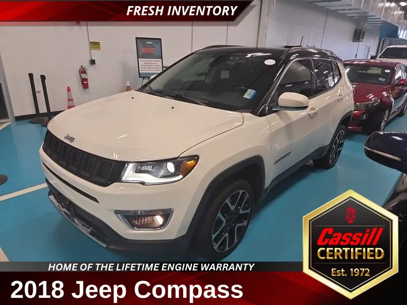 White 2018 Jeep Compass Limited for sale in Cedar Rapids, IA