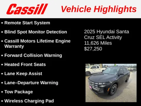 Another view of 2025 Hyundai Santa Cruz SEL for sale in Cedar Rapids, IA at Cassill Motors