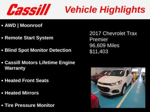 Another view of 2017 Chevrolet Trax Premier for sale in Cedar Rapids, IA at Cassill Motors