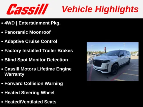 Another view of 2022 Cadillac Escalade ESV Sport Platinum for sale in Cedar Rapids, IA at Cassill Motors