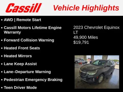 Another view of 2023 Chevrolet Equinox LT for sale in Cedar Rapids, IA at Cassill Motors