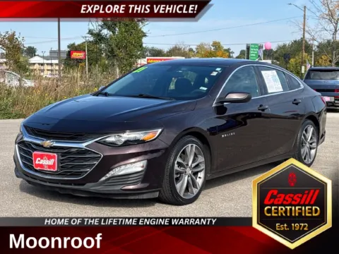 Black 2021 Chevrolet Malibu LT for sale in Cedar Rapids, IA