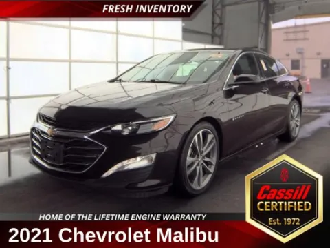 Black 2021 Chevrolet Malibu LT for sale in Cedar Rapids, IA