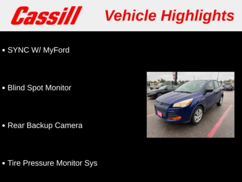 Another view of 2015 Ford Escape S for sale in Cedar Rapids, IA at Cassill Motors