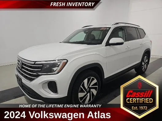 White 2024 Volkswagen Atlas 2.0T SE w/Technology for sale in Cedar Rapids, IA