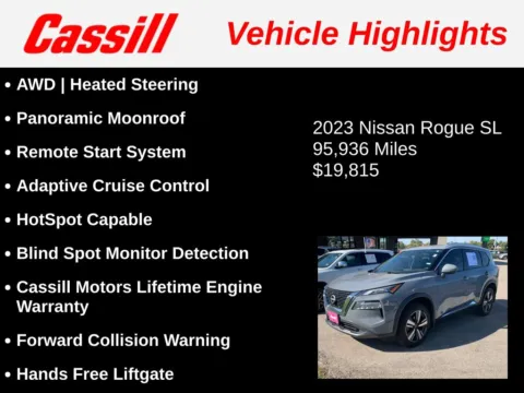 Another view of 2023 Nissan Rogue SL for sale in Cedar Rapids, IA at Cassill Motors